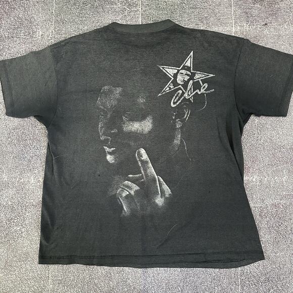 Men's Vintage 90's Che Guevara Black Mega Print Revolution T Shirt Tee Sz M Y2K - Picture 4 of 5